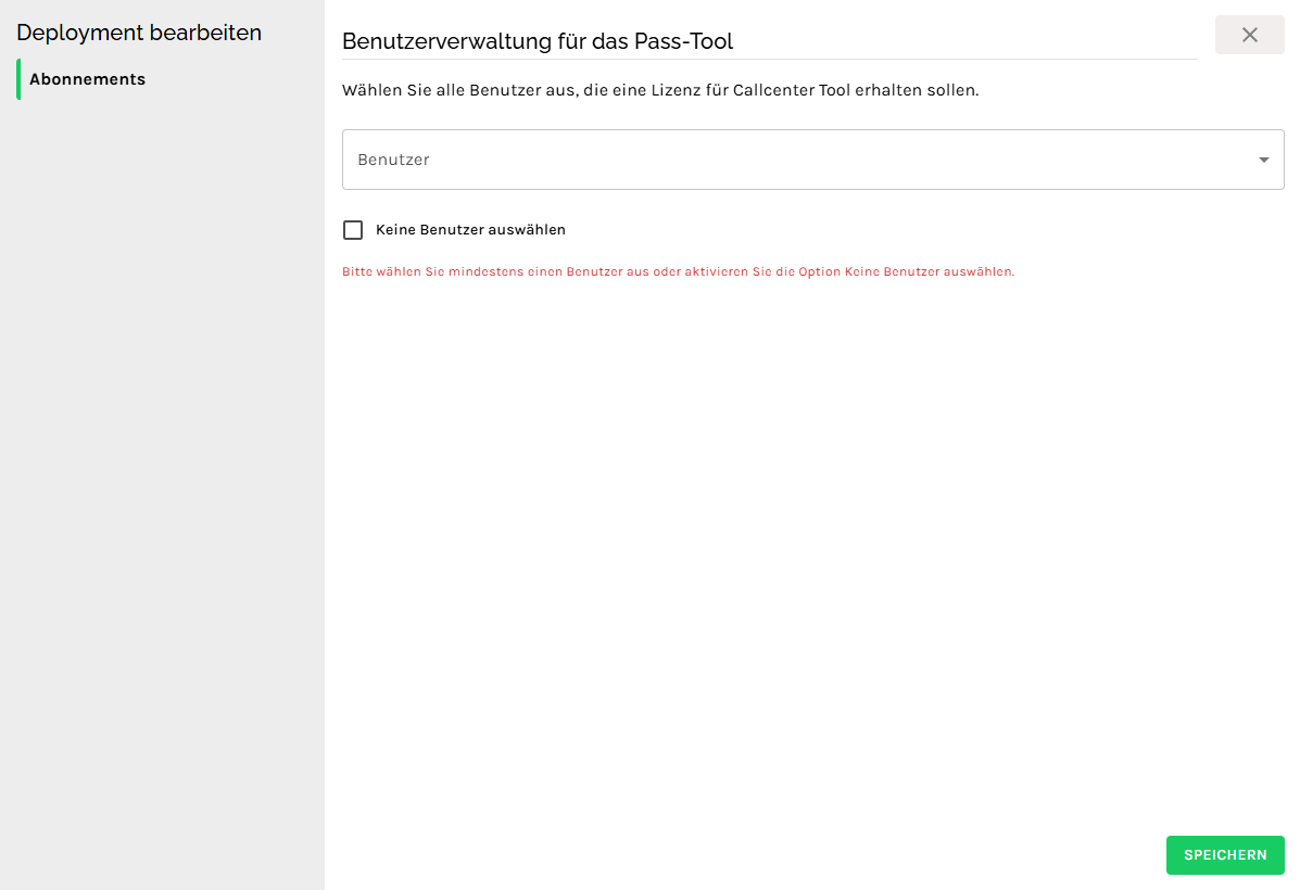 Benutzer zu App zuweisen